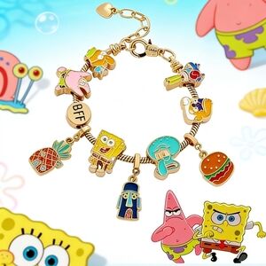 Premium SpongeBob SquarePants Collectible Charm Bracelet